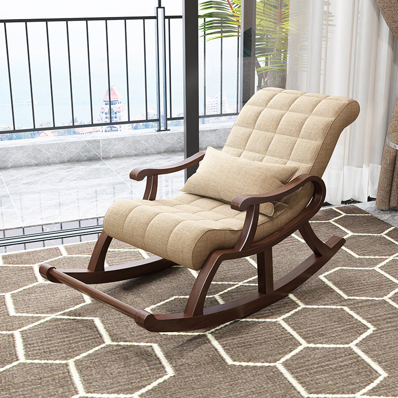26.37" L x 59.05" W x 31.49" H Accent Chair Solid Wood Tufted Lounge Chair