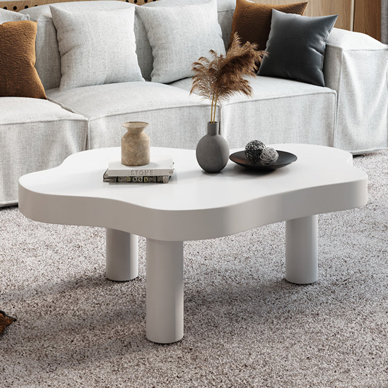 Geometric with Wood Accents Coffee Table Modern 1 Single Cocktail Table