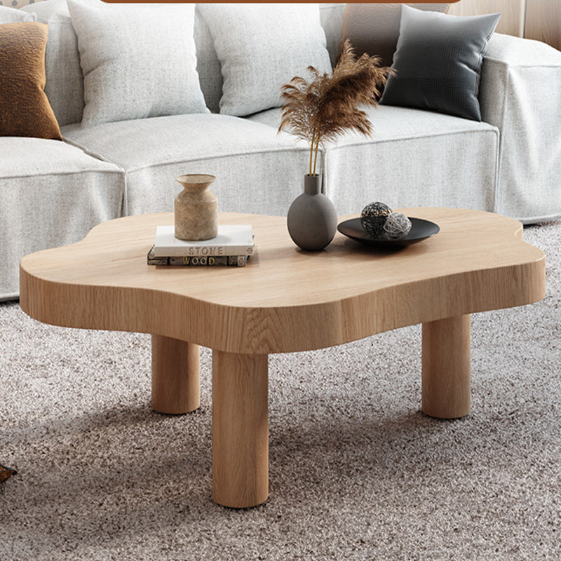 Geometric with Wood Accents Coffee Table Modern 1 Single Cocktail Table