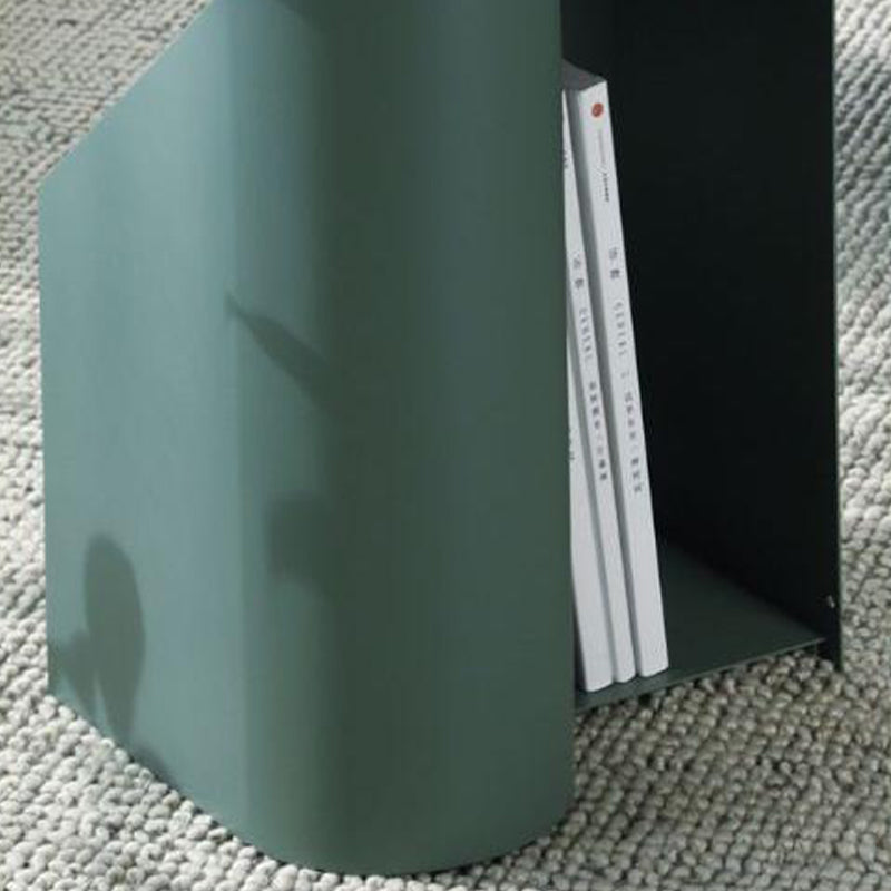 Modern Round Pedestal Coffee Table for Living Room in Pink with Storage