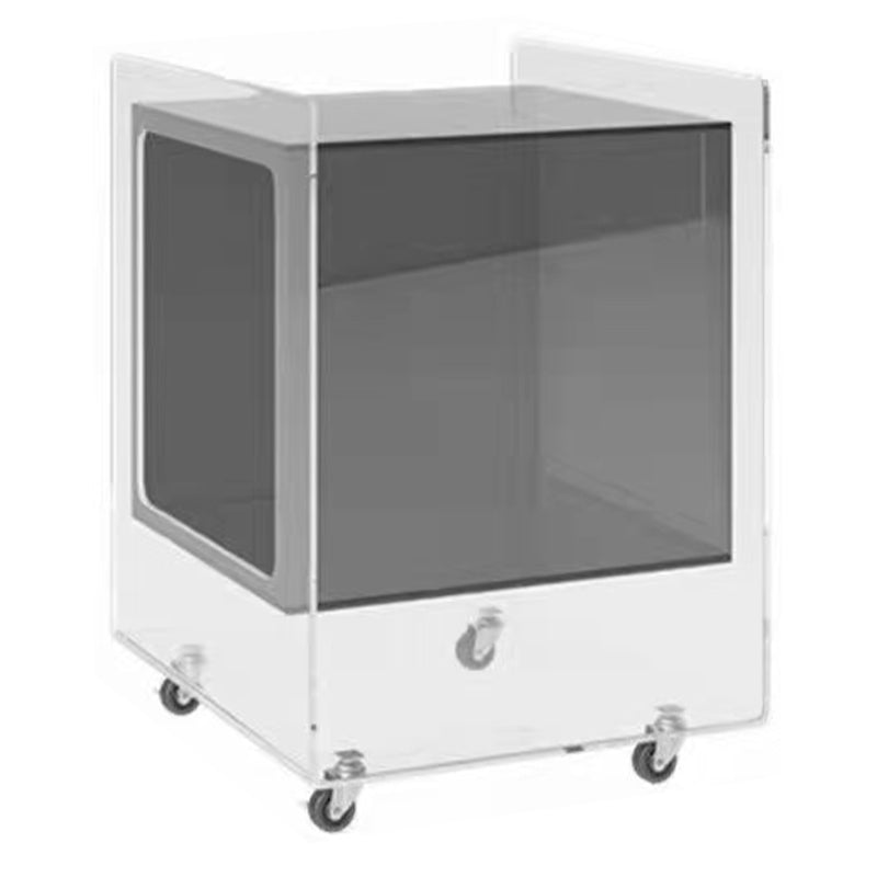 Modernism with Casters Coffee Table Acrylic 18.1'' Cocktail Table