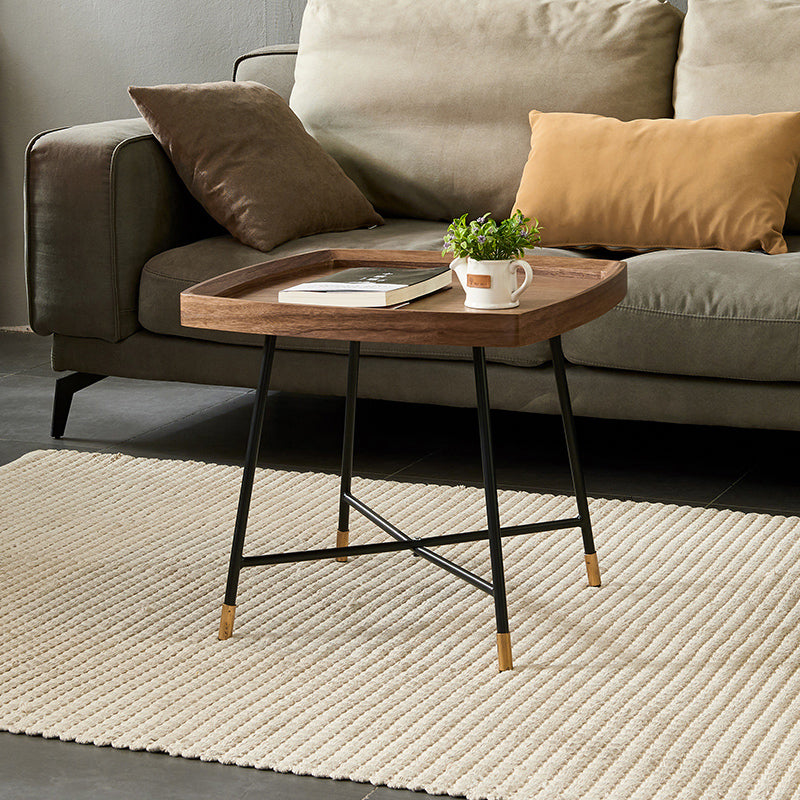 Nordic Round/Rectangle/Triangle Coffee Table Wood Cross Legs Cocktail Table