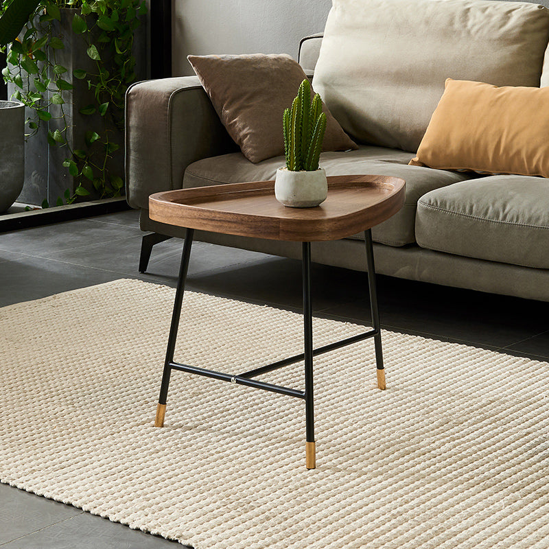 Nordic Round/Rectangle/Triangle Coffee Table Wood Cross Legs Cocktail Table