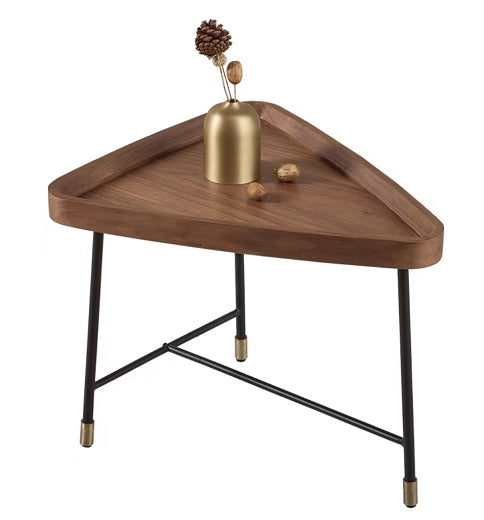 Nordic Round/Rectangle/Triangle Coffee Table Wood Cross Legs Cocktail Table