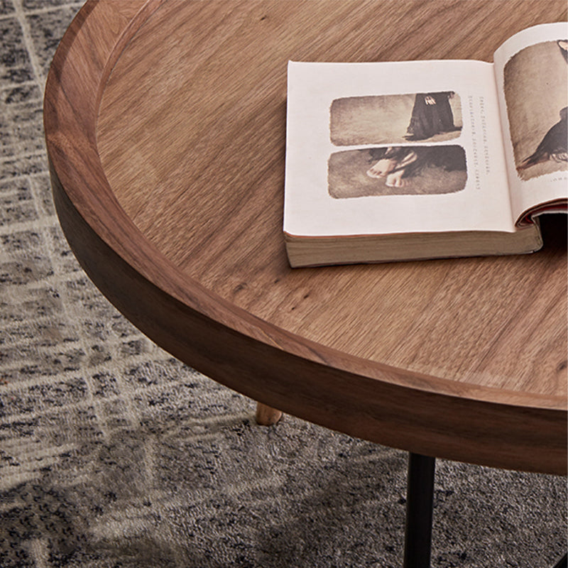 Nordic Round/Rectangle/Triangle Coffee Table Wood Cross Legs Cocktail Table