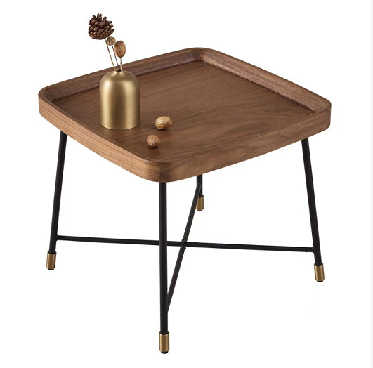 Nordic Round/Rectangle/Triangle Coffee Table Wood Cross Legs Cocktail Table