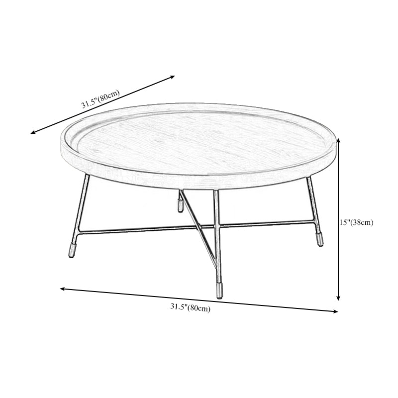 Nordic Round/Rectangle/Triangle Coffee Table Wood Cross Legs Cocktail Table