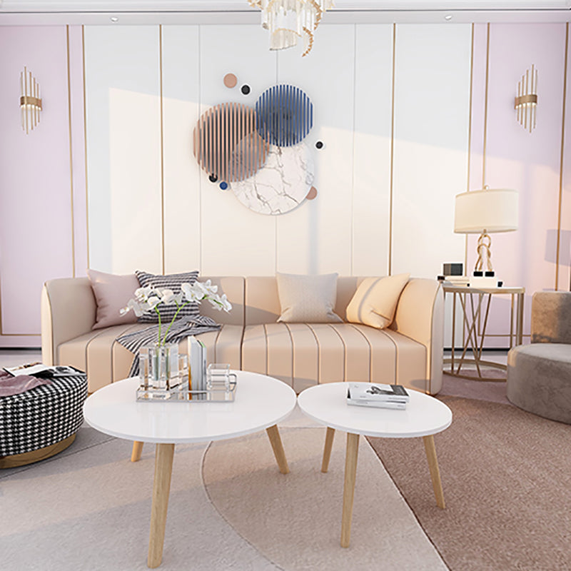 3/4 Legs Base Design Wood-based Craft/white Square/round Coffee Table