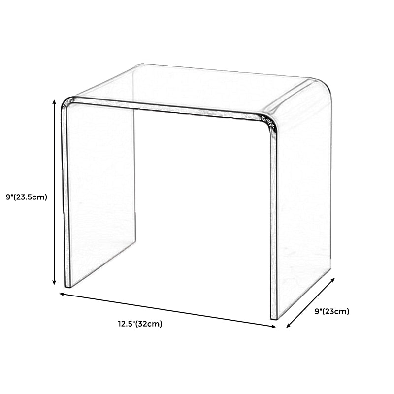Sled Actylic Coffee Table Rectangular 1 Single Cocktail Table