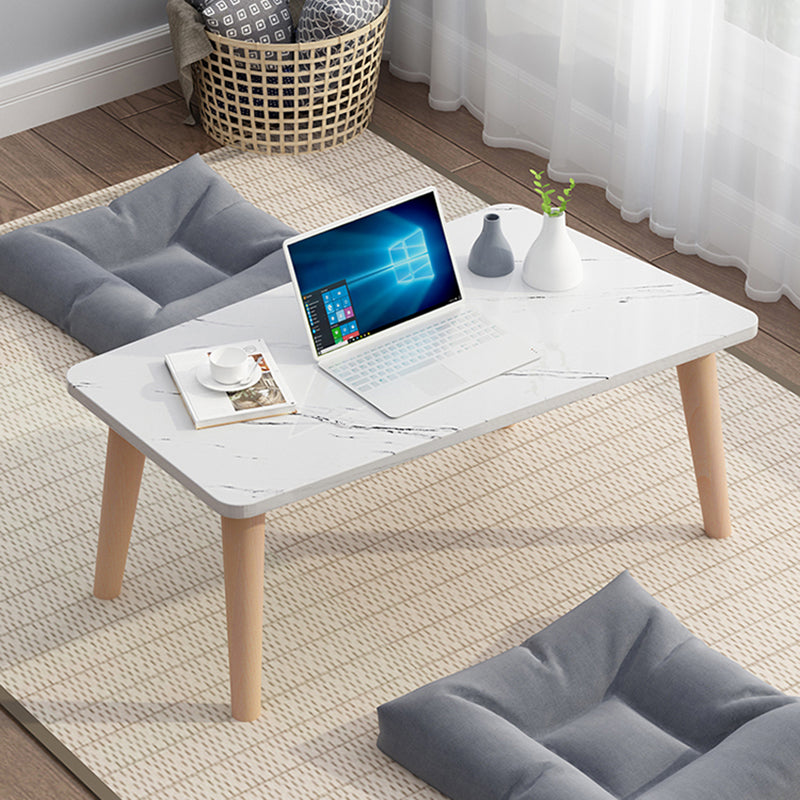 Black/white/grey Round Coffee Table Made of Wood and Wood-based Panel
