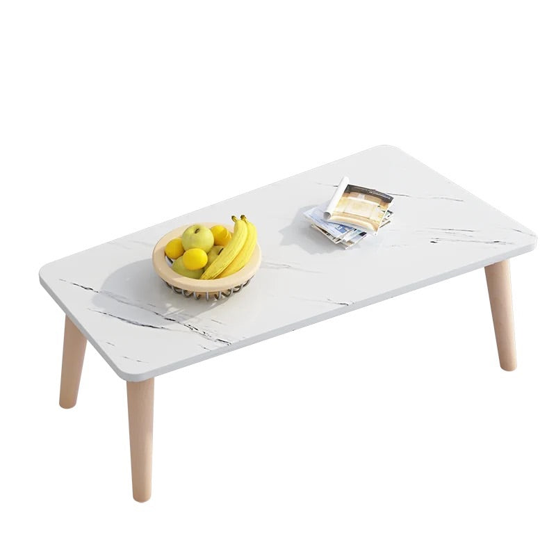 Black/white/grey Round Coffee Table Made of Wood and Wood-based Panel