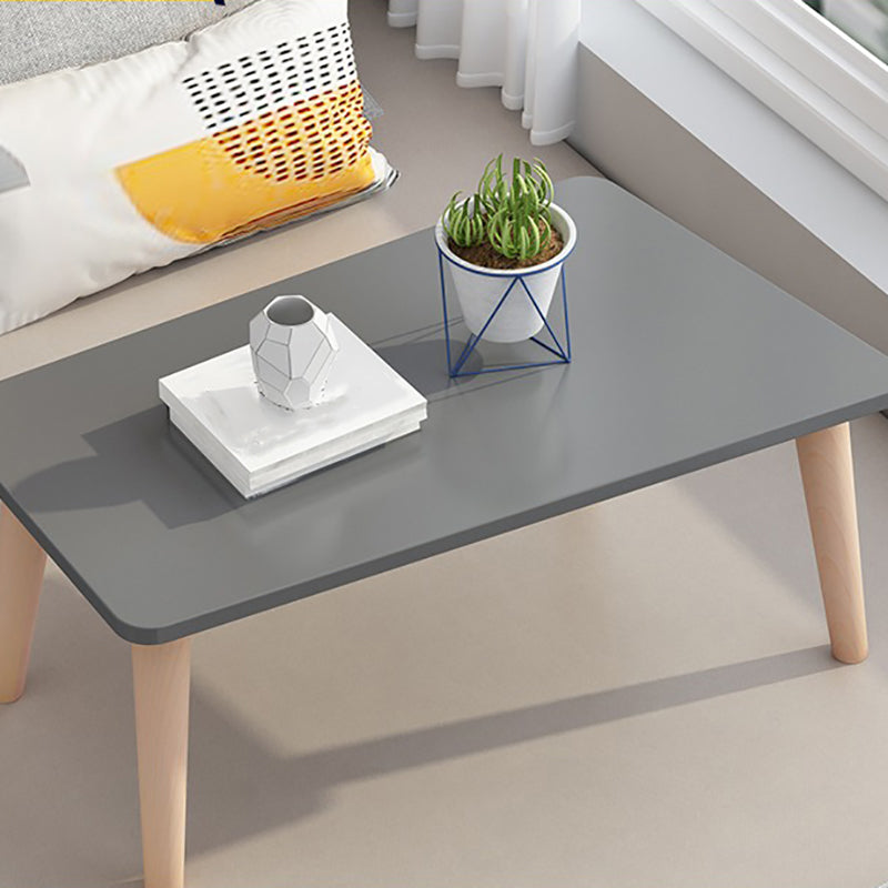 Black/white/grey Round Coffee Table Made of Wood and Wood-based Panel