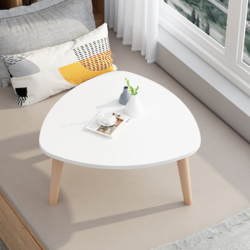 Black/white/grey Round Coffee Table Made of Wood and Wood-based Panel