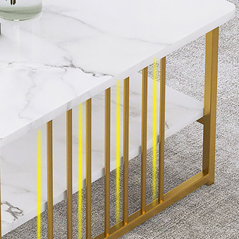 Rectangular Storage Coffee Table  Contemporary Frame Cocktail Table for Home