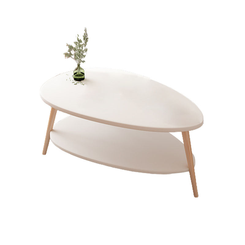Modern Wooden Rectangular/Geometric Coffee Table with Storage Cocktail Table