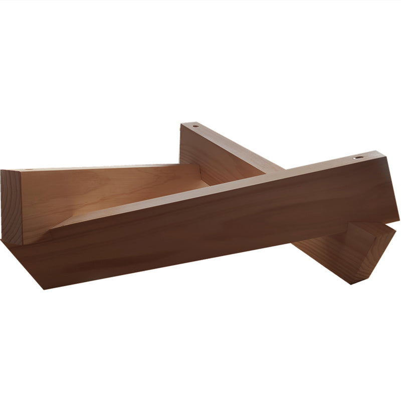 Contemporary Cross Legs Coffee Table 1 Single Wood Cocktail Table