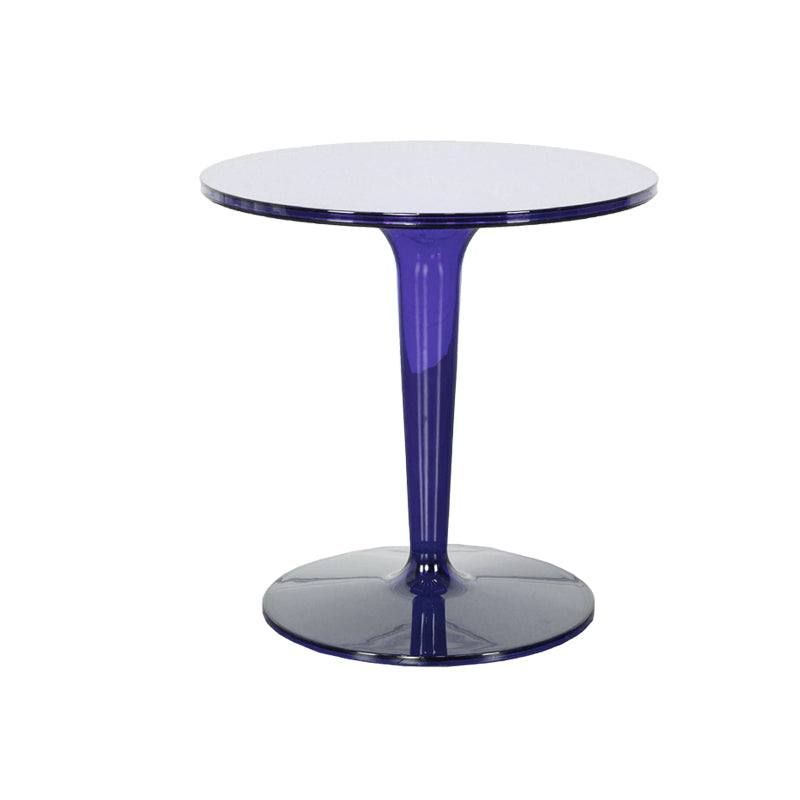 Pedestal Modern 1 Single Coffee Table Round Acrylic Cocktail Table