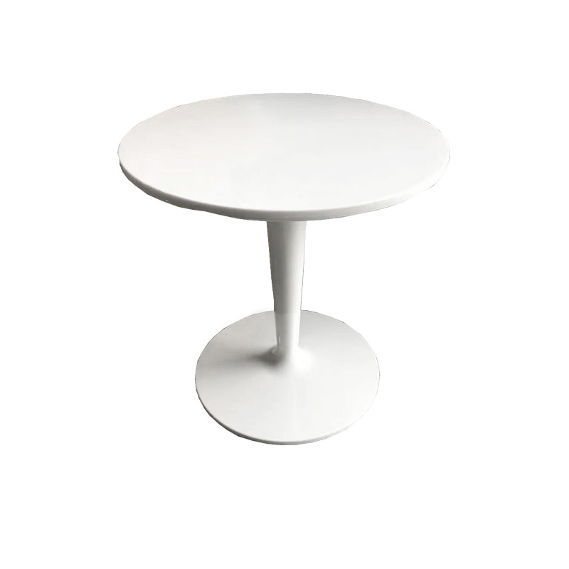 Pedestal Modern 1 Single Coffee Table Round Acrylic Cocktail Table