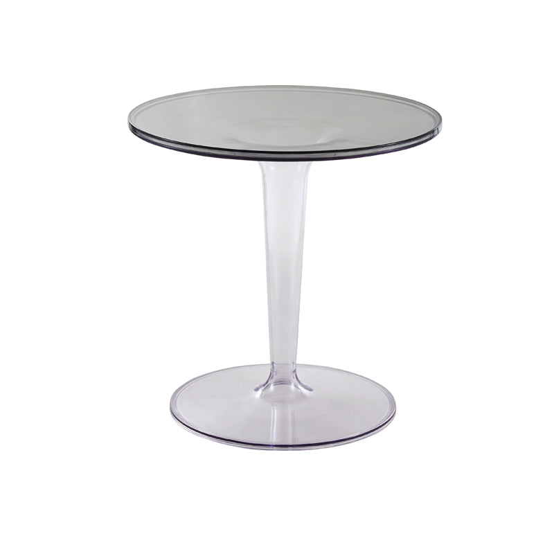 Pedestal Modern 1 Single Coffee Table Round Acrylic Cocktail Table