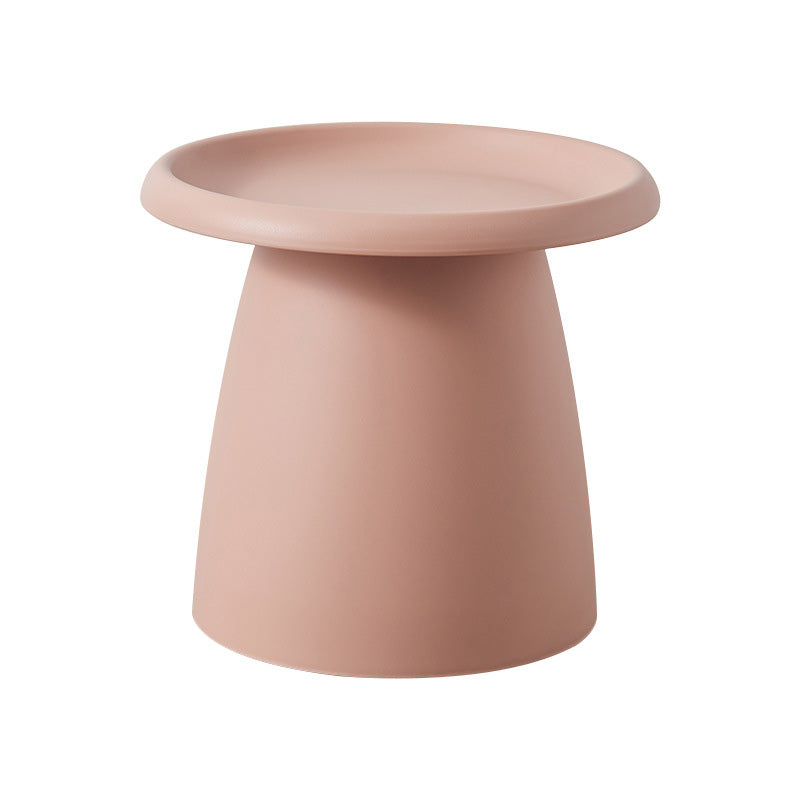 Modern Round Pedestal Coffee Table Acrylic Pink Coffee Table
