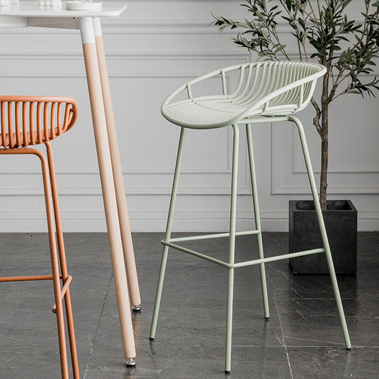 Modern Style Bar Stool Metal Counter Bar Stool with Metal Legs for Home