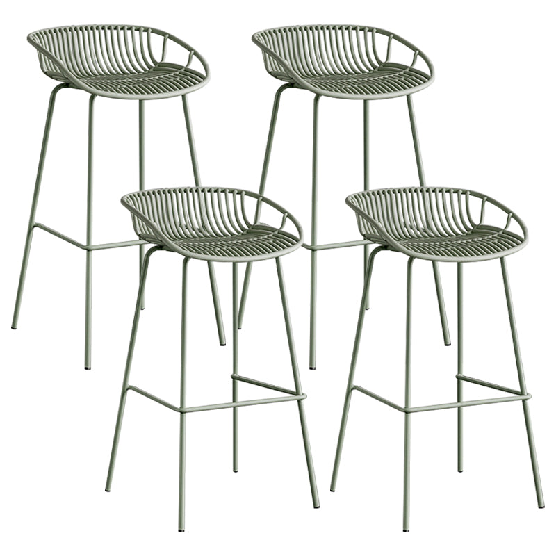 Modern Style Bar Stool Metal Counter Bar Stool with Metal Legs for Home