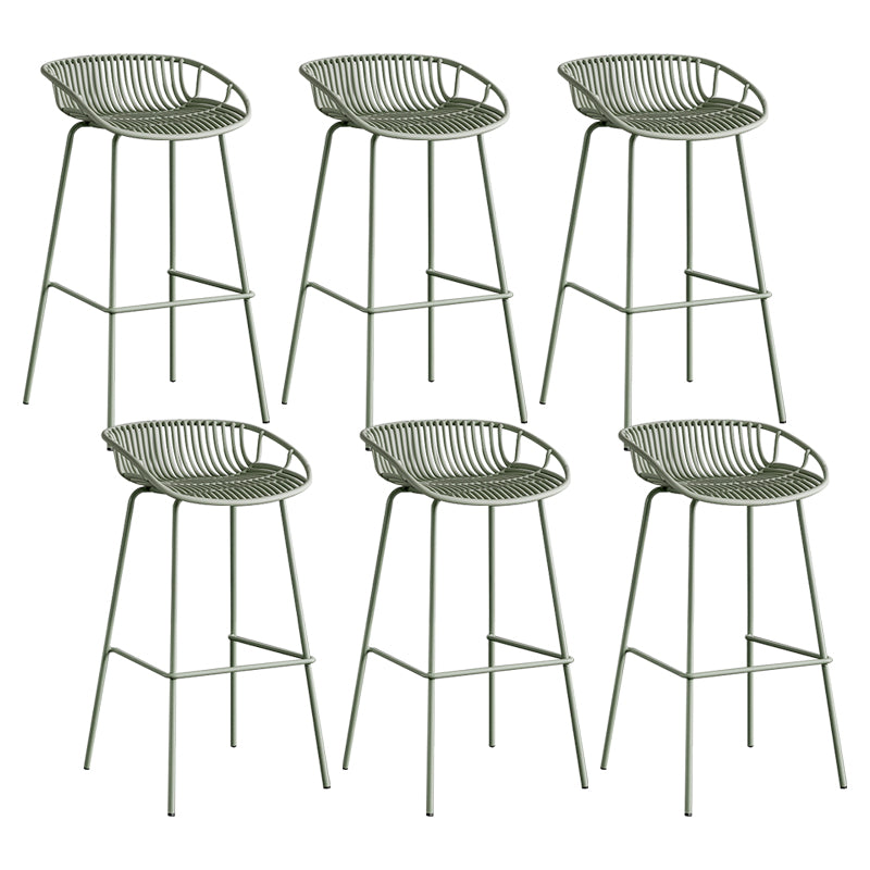 Modern Style Bar Stool Metal Counter Bar Stool with Metal Legs for Home