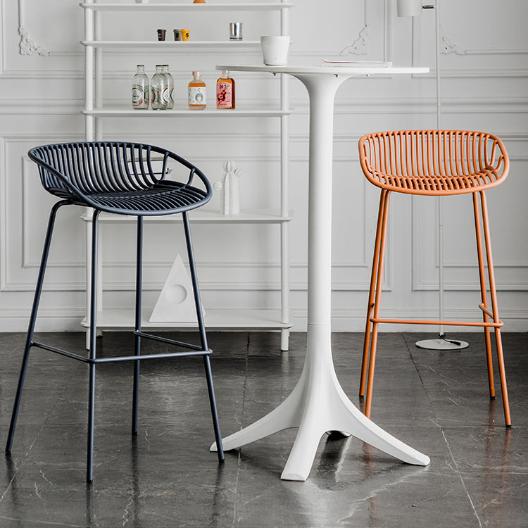 Modern Style Bar Stool Metal Counter Bar Stool with Metal Legs for Home