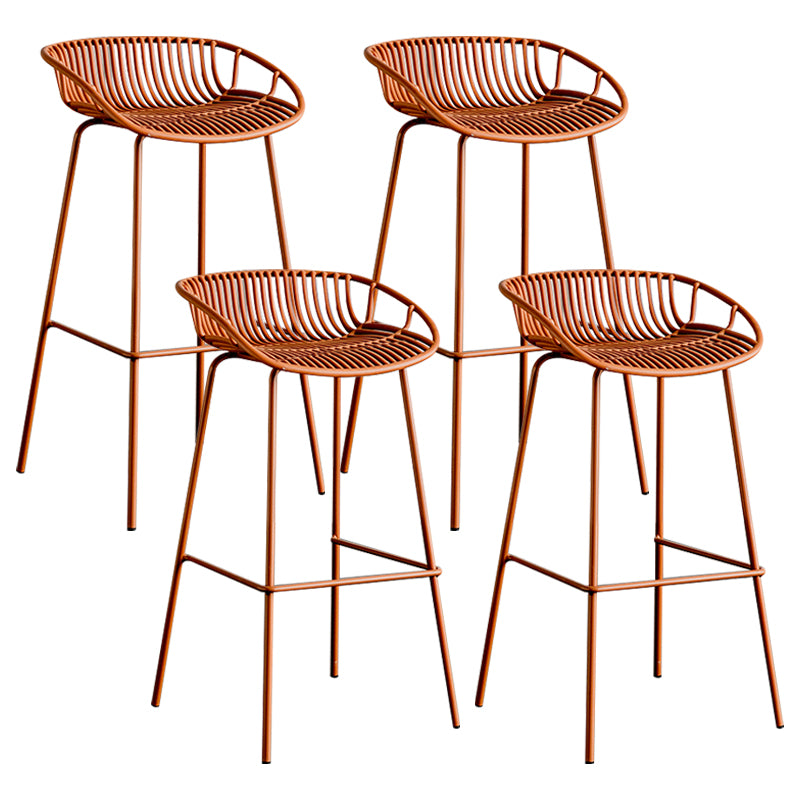 Modern Style Bar Stool Metal Counter Bar Stool with Metal Legs for Home