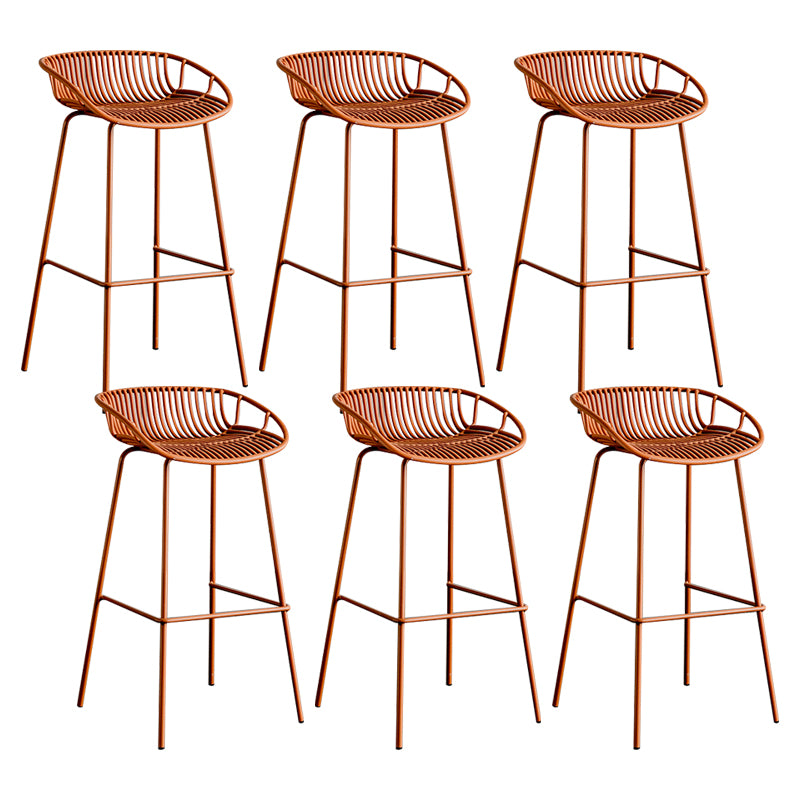 Modern Style Bar Stool Metal Counter Bar Stool with Metal Legs for Home