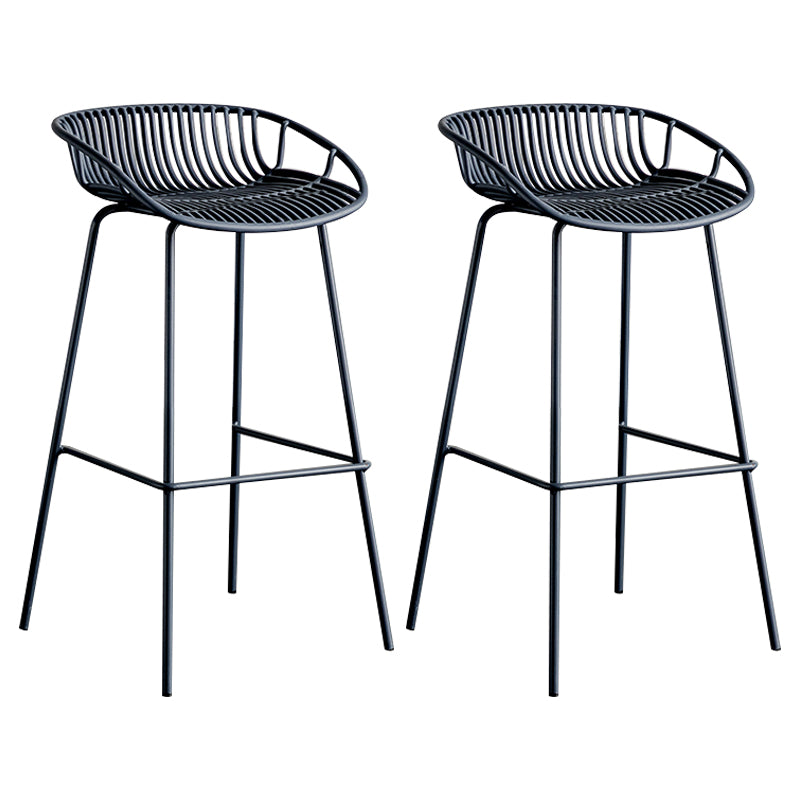 Modern Style Bar Stool Metal Counter Bar Stool with Metal Legs for Home