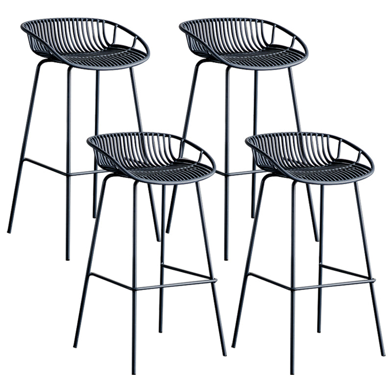 Modern Style Bar Stool Metal Counter Bar Stool with Metal Legs for Home