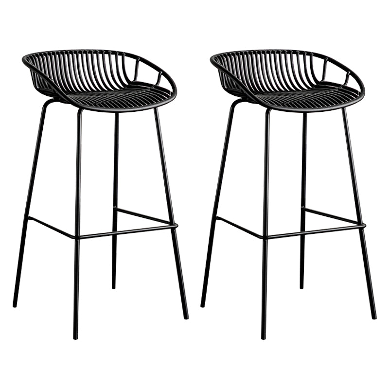 Modern Style Bar Stool Metal Counter Bar Stool with Metal Legs for Home