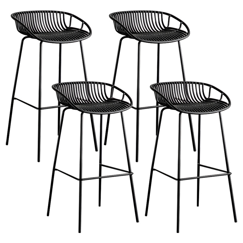 Modern Style Bar Stool Metal Counter Bar Stool with Metal Legs for Home