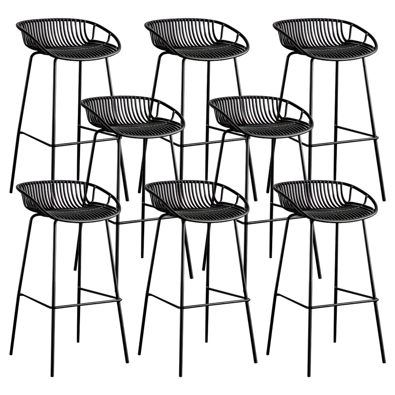 Modern Style Bar Stool Metal Counter Bar Stool with Metal Legs for Home