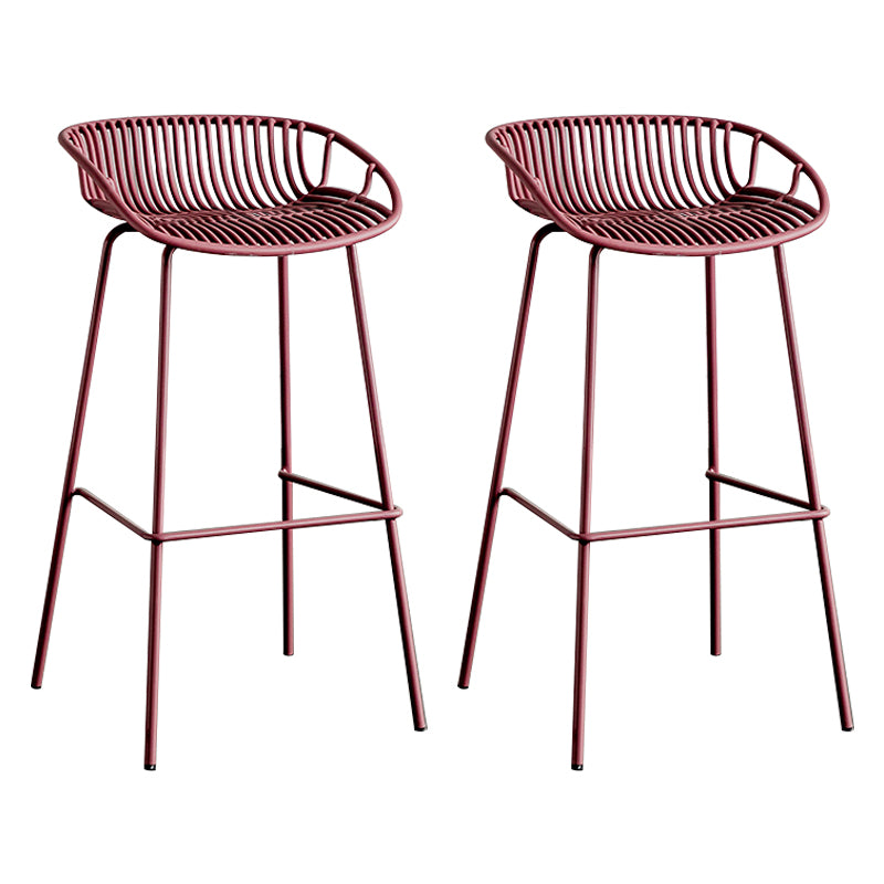 Modern Style Bar Stool Metal Counter Bar Stool with Metal Legs for Home