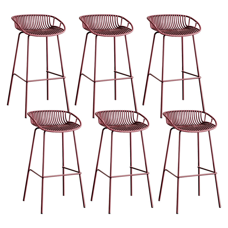 Modern Style Bar Stool Metal Counter Bar Stool with Metal Legs for Home