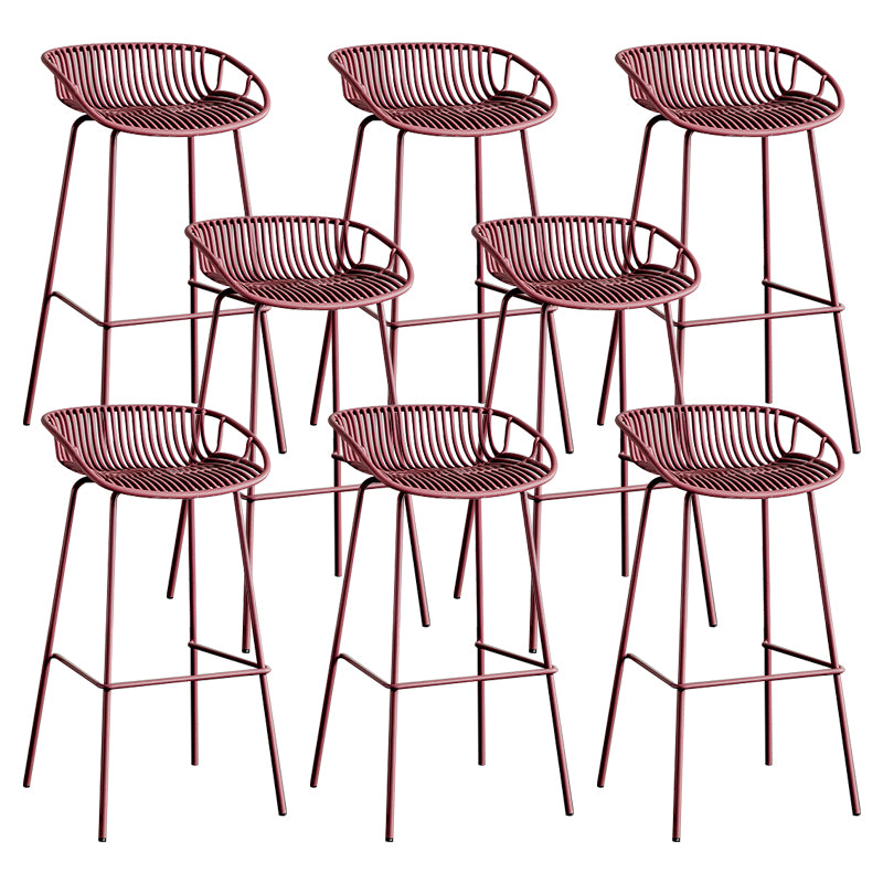Modern Style Bar Stool Metal Counter Bar Stool with Metal Legs for Home