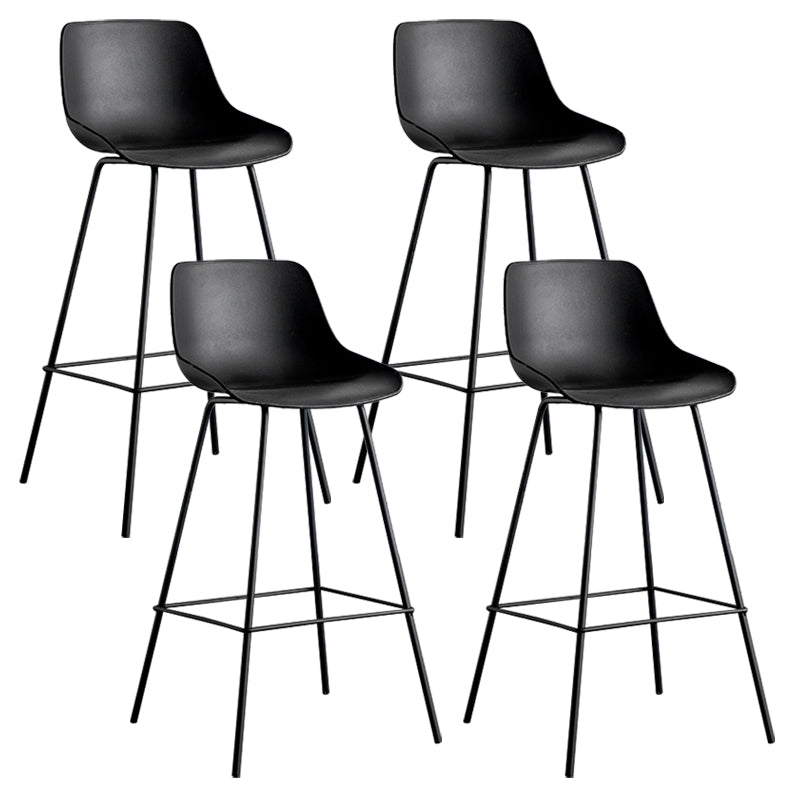 Modern Style Bar-stool Plastic Counter Bar Stool with Metal Legs