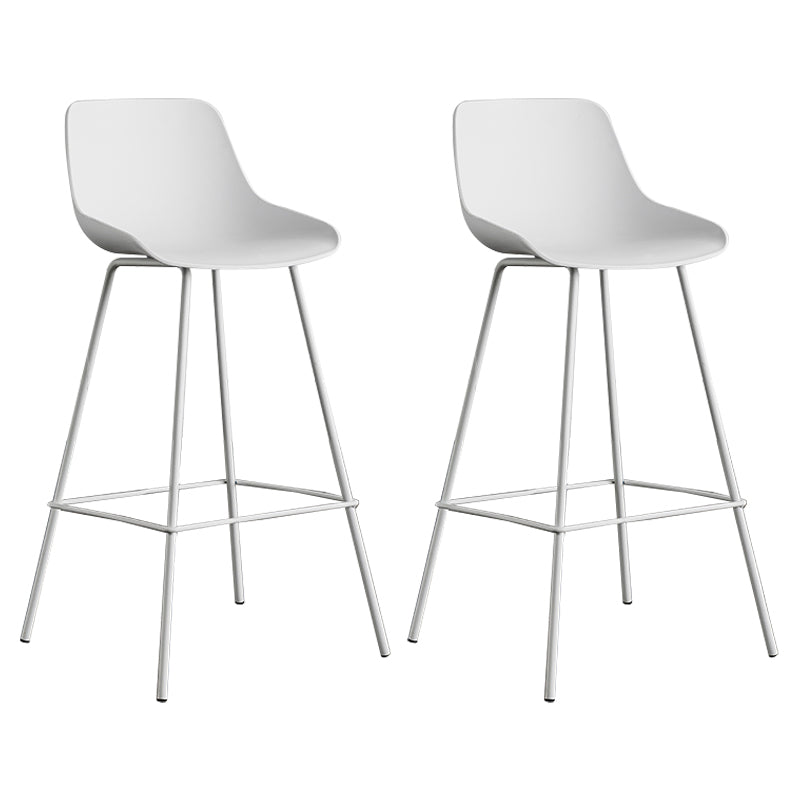 Modern Style Bar-stool Plastic Counter Bar Stool with Metal Legs
