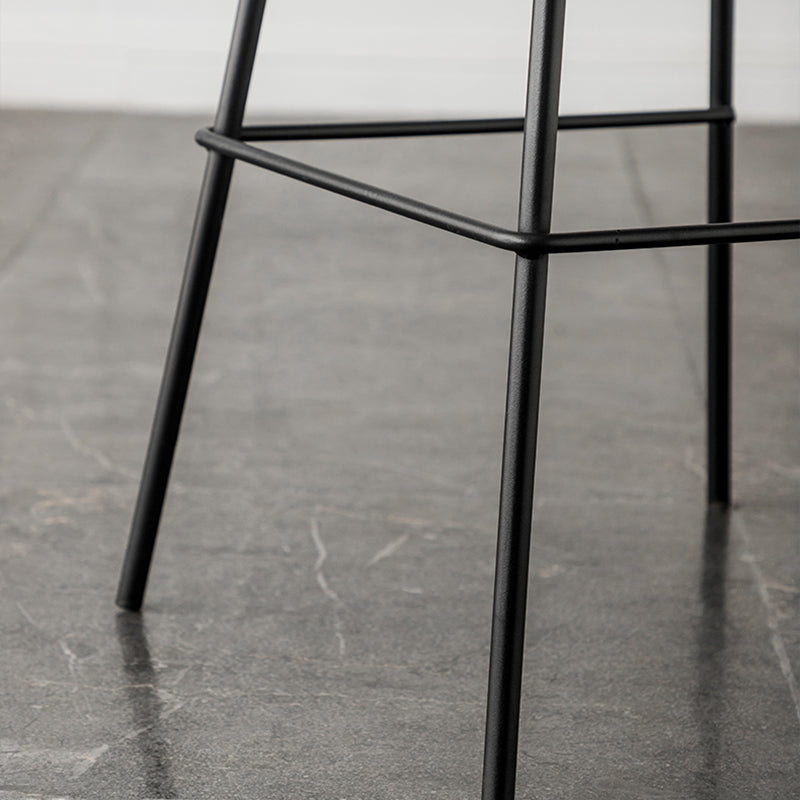 Industrial Style Bar-stool PU Leather Counter Bar Stool with Metal Legs