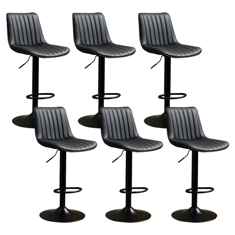 Contemporary Style Bar-stool Adjustable Counter Bar Stool with Metal Legs for Home