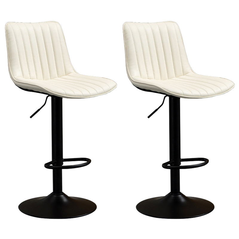 Contemporary Style Bar-stool Adjustable Counter Bar Stool with Metal Legs for Home