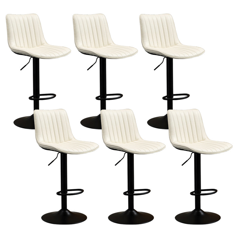 Contemporary Style Bar-stool Adjustable Counter Bar Stool with Metal Legs for Home