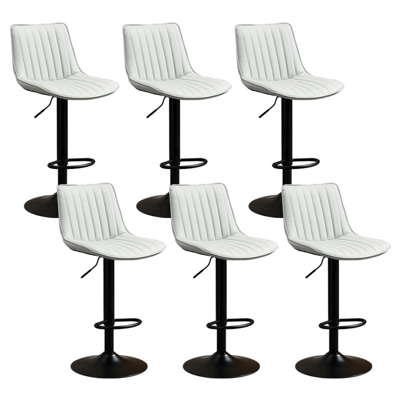 Contemporary Style Bar-stool Adjustable Counter Bar Stool with Metal Legs for Home