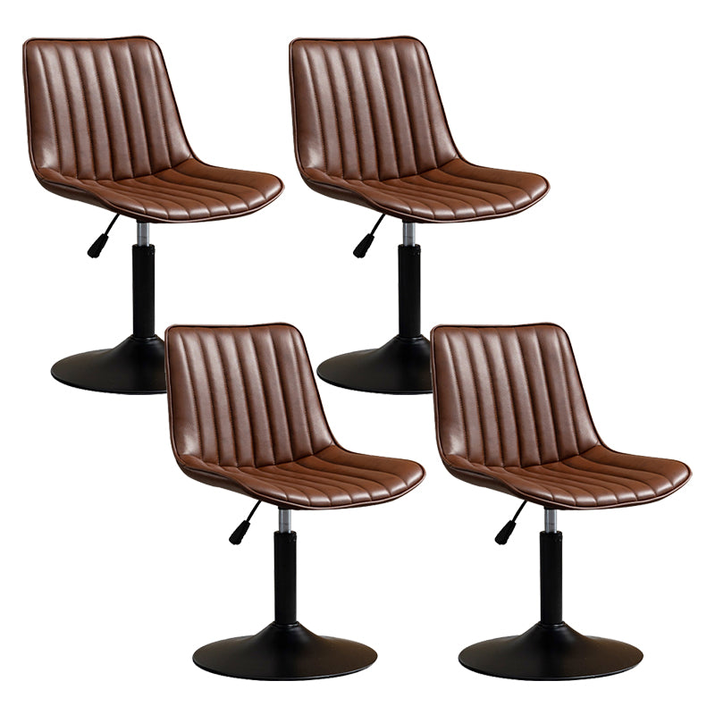 Contemporary Style Bar-stool Adjustable Counter Bar Stool with Metal Legs for Home