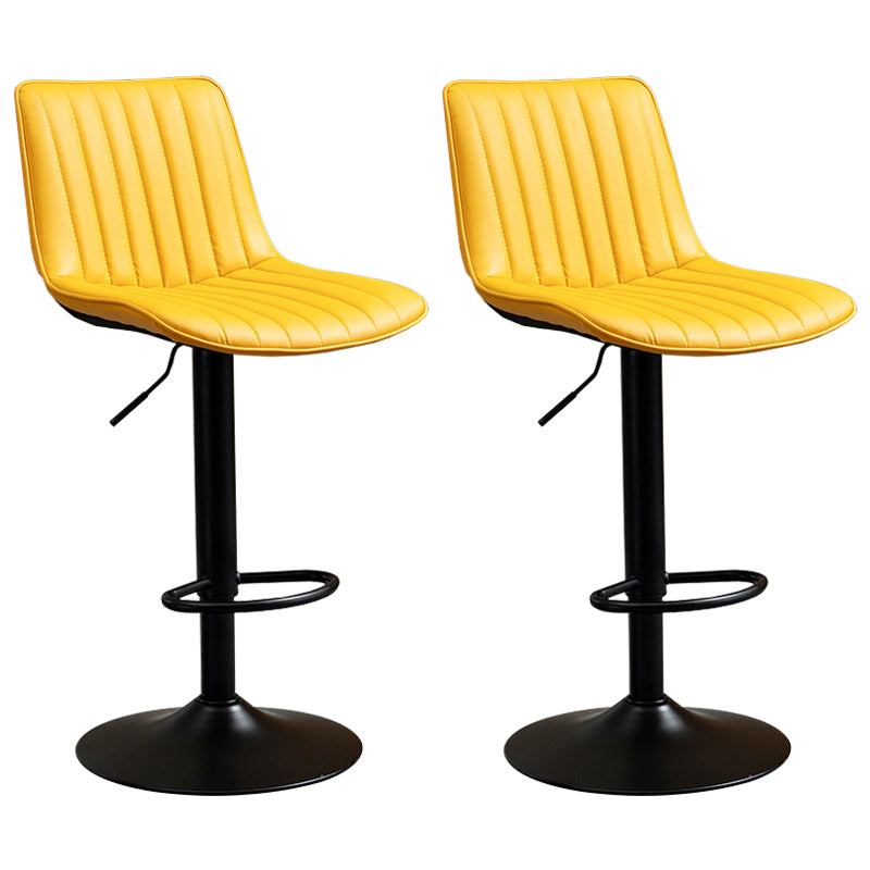 Contemporary Style Bar-stool Adjustable Counter Bar Stool with Metal Legs for Home