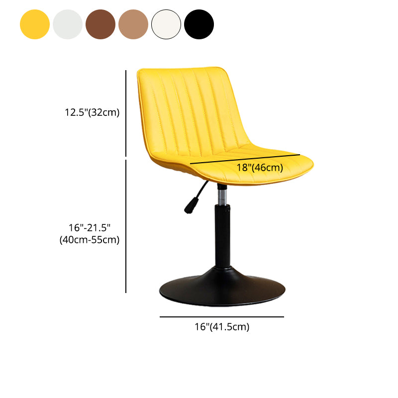 Contemporary Style Bar-stool Adjustable Counter Bar Stool with Metal Legs for Home