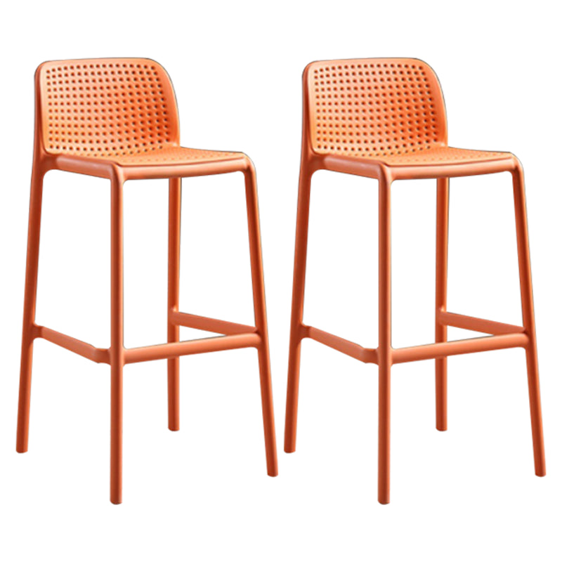 Contemporary Style Bar-stool Plastic Counter Bar Stool with Plastic Legs for Home