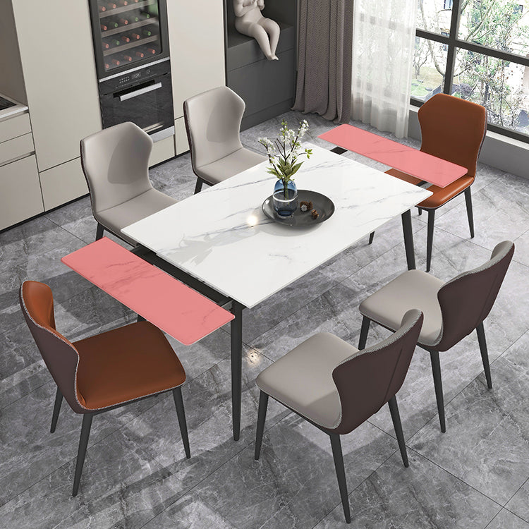 Modern Stone Dining Table Set 1/4/5/7 Pieces Dining Set for Home Use